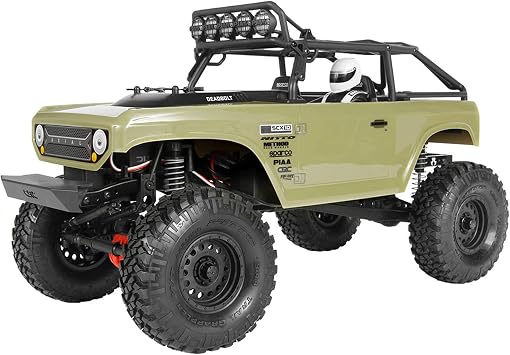 Axial SCX10 II Deadbolt 4WD RC Rock Crawler Offroad 4x4 Electric RTR with 2.4GHz Radio Waterproof ESC 1/10 Scale Olive Drab