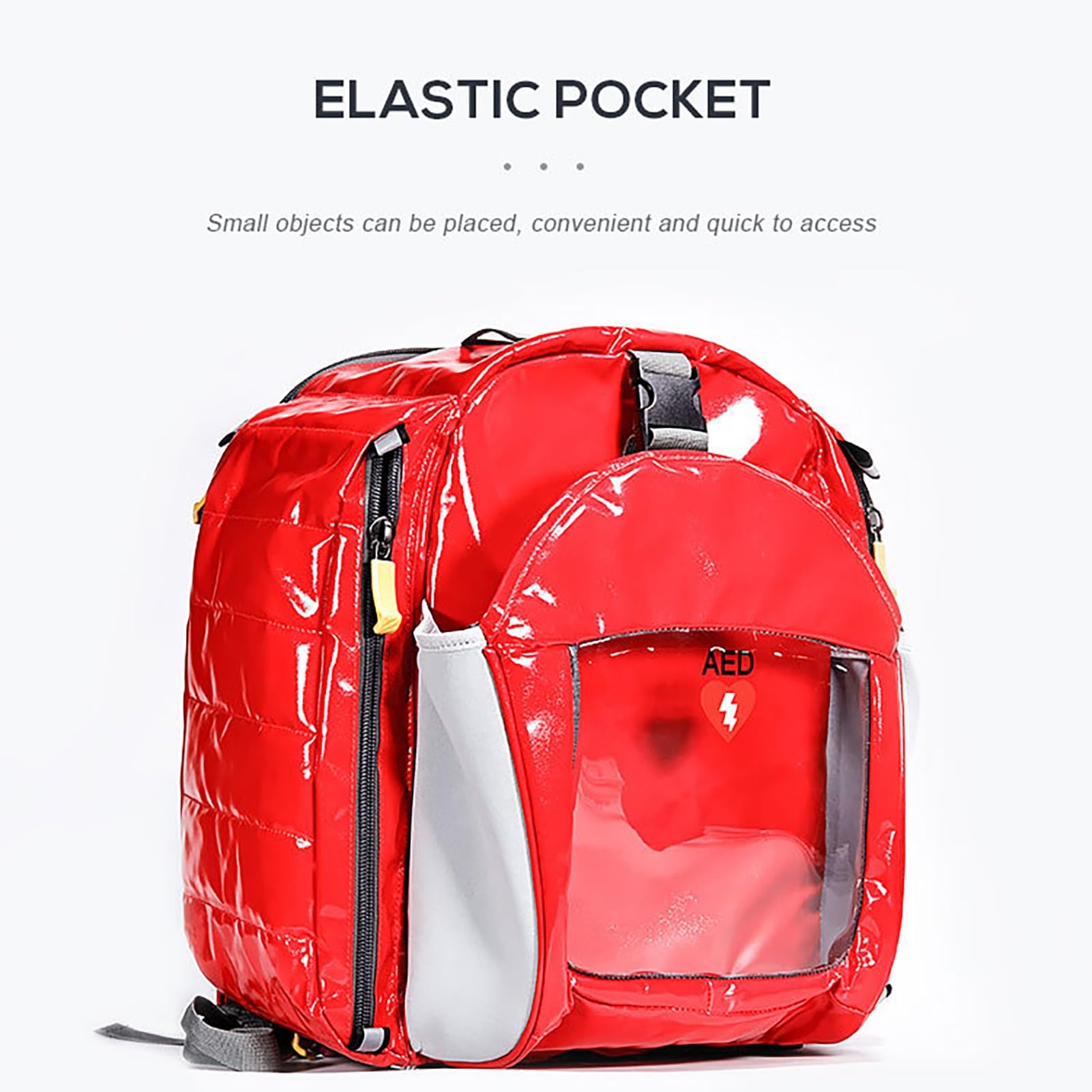 Sac de Rangement Portable for défibrillateur AED, avec Bretelles réglables, Couleur Attrayante, Compatible avec AEDB3Pro