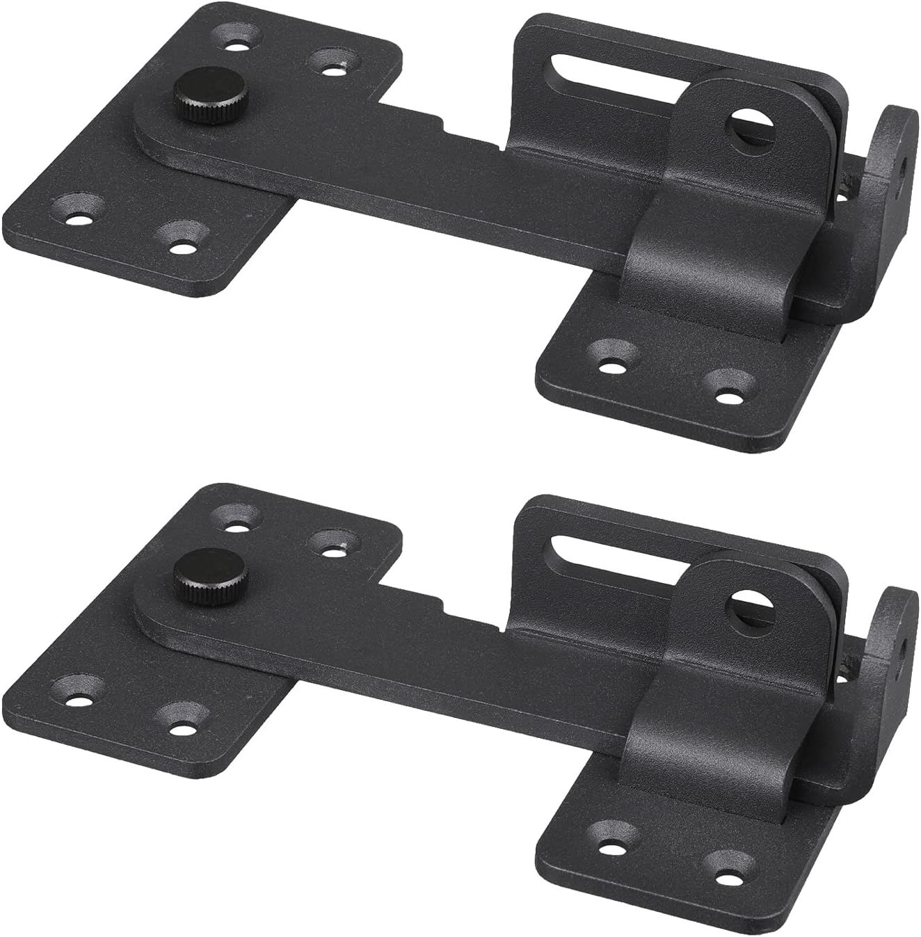 KSWLOR Flip Latch Lock,180°Design Heavy Duty Gate Latch with Padlock