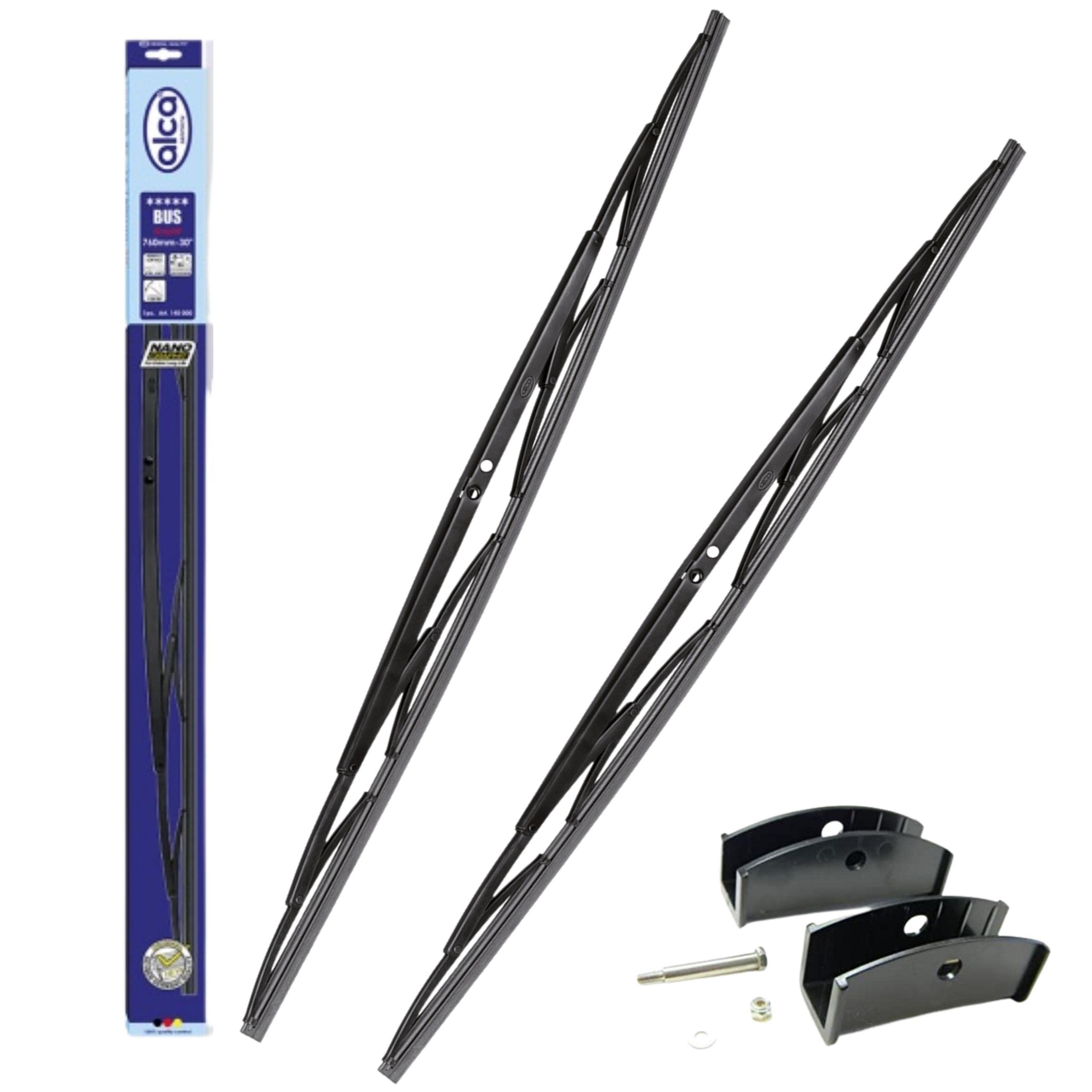 Set di 2 heavy duty spazzole del tergivetro del parabrezza 40'' 1000mm bullone del raccordo autobus autobus