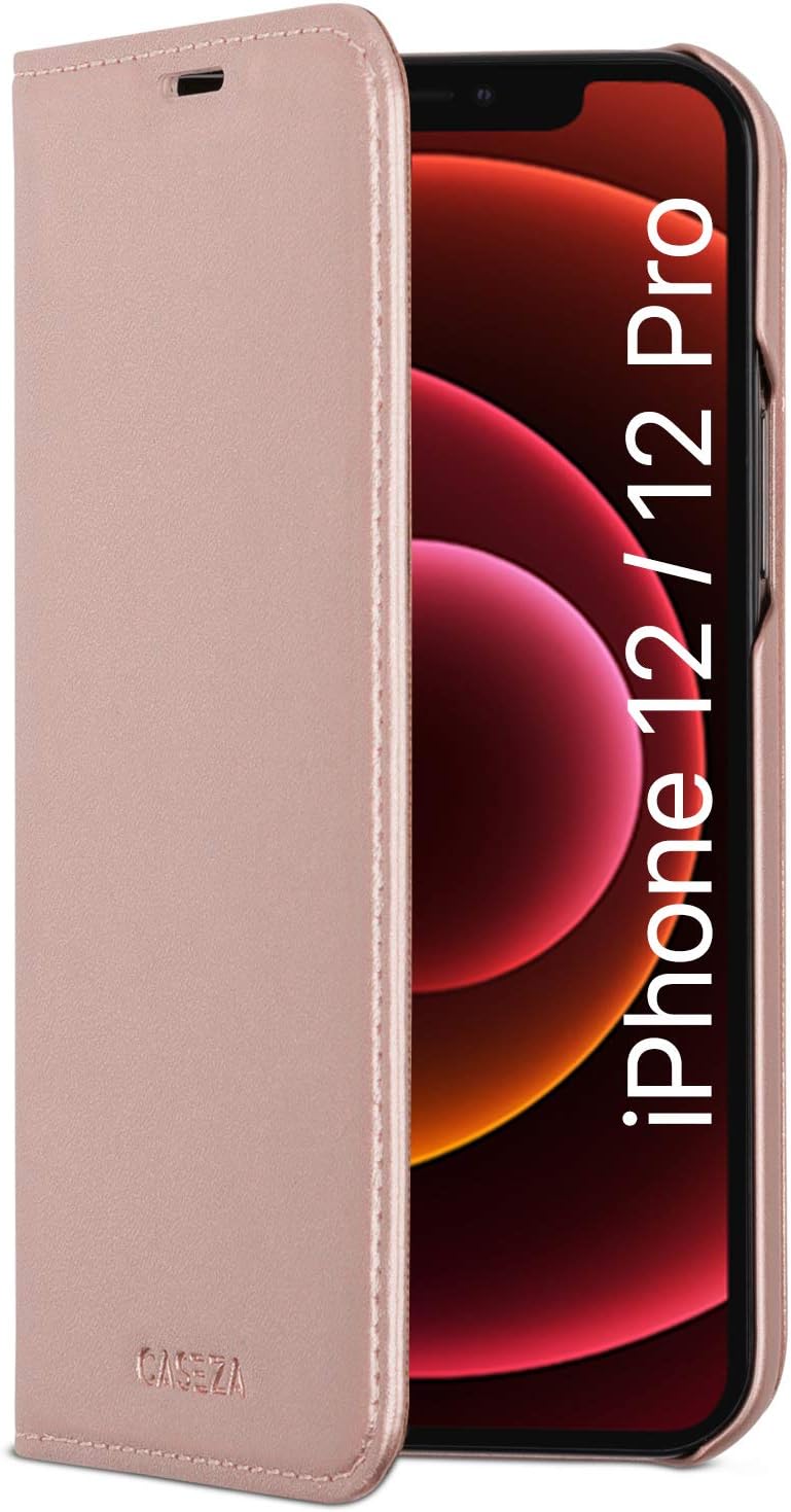 Iphone 12 Pro Max Hulle Rose Gold Caseza Oslo Flip Case Pu Leder Klapphulle Lederhulle Fur Das Original Iphone 12 Pro Max Edles Kunstleder Cover Mit Magnetverschluss Amazon De Elektronik Foto