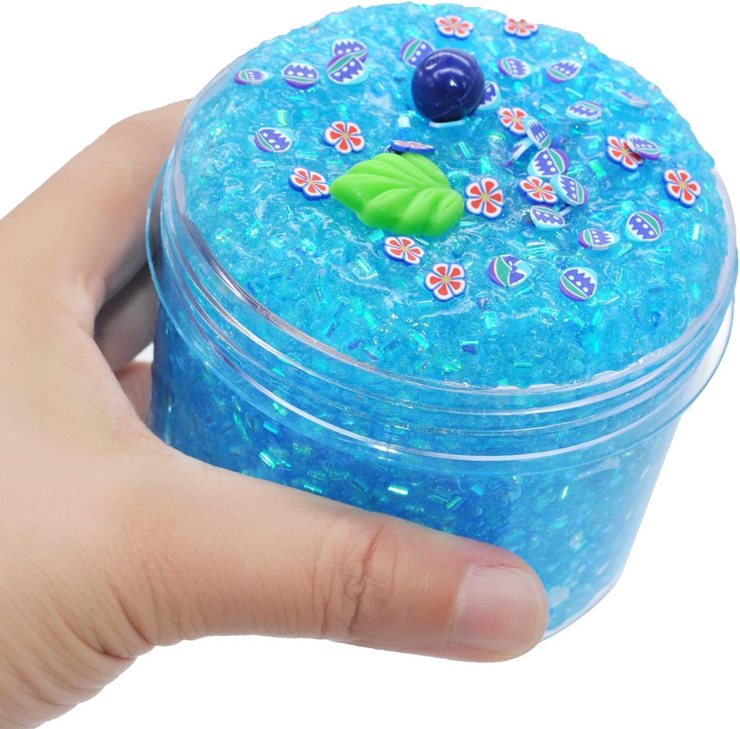 THGIEOHT Newest Glimmer Slime Crunchy Slime kit ,Blueberry Sugar Blitz Slime kit for Girls ,Super Soft and Non-Sticky, Birthday Gifts Slime Party Favors : Toys & Games