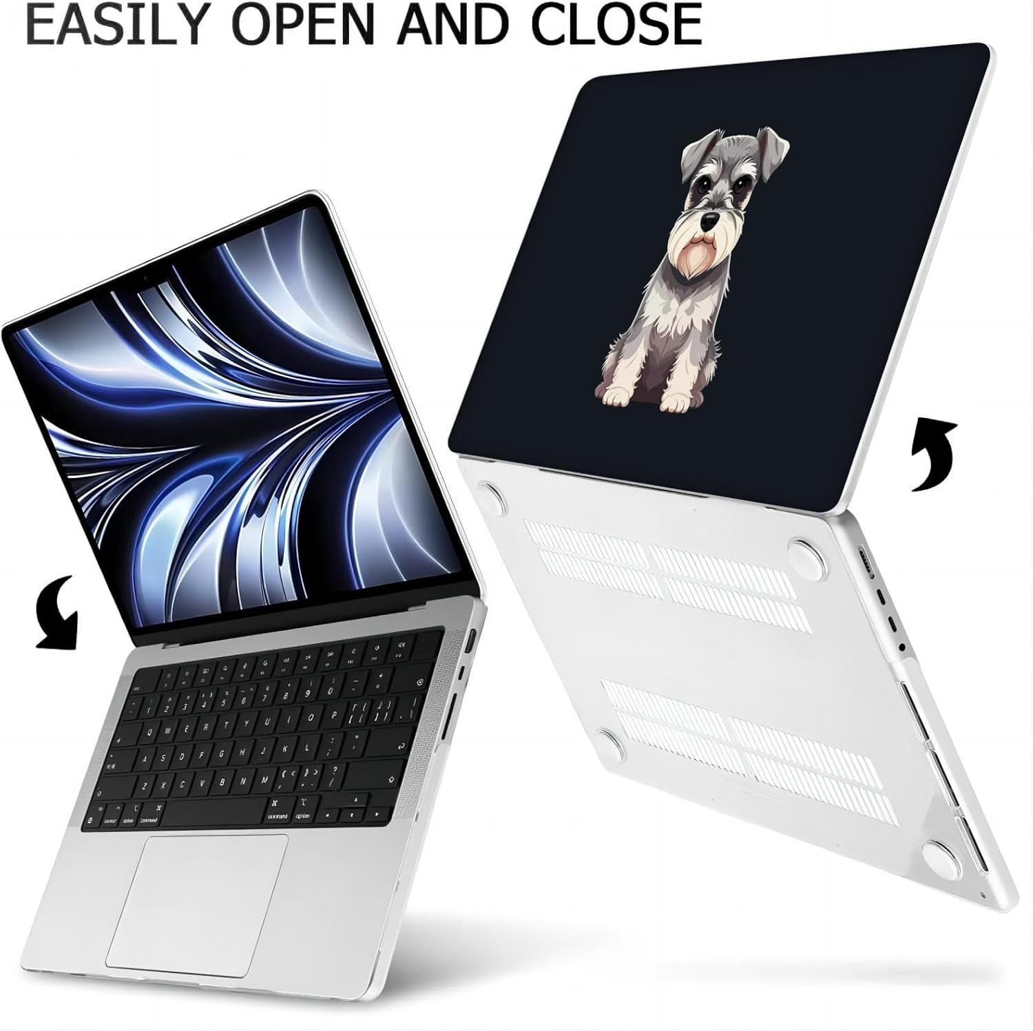 Compatible with MacBook Neo 13-inch, Hard Shell Case with Keyboard Cover and Screen Protector (A3404 A18 Pro chip, 2026 Release) - Schnauzer MC22603