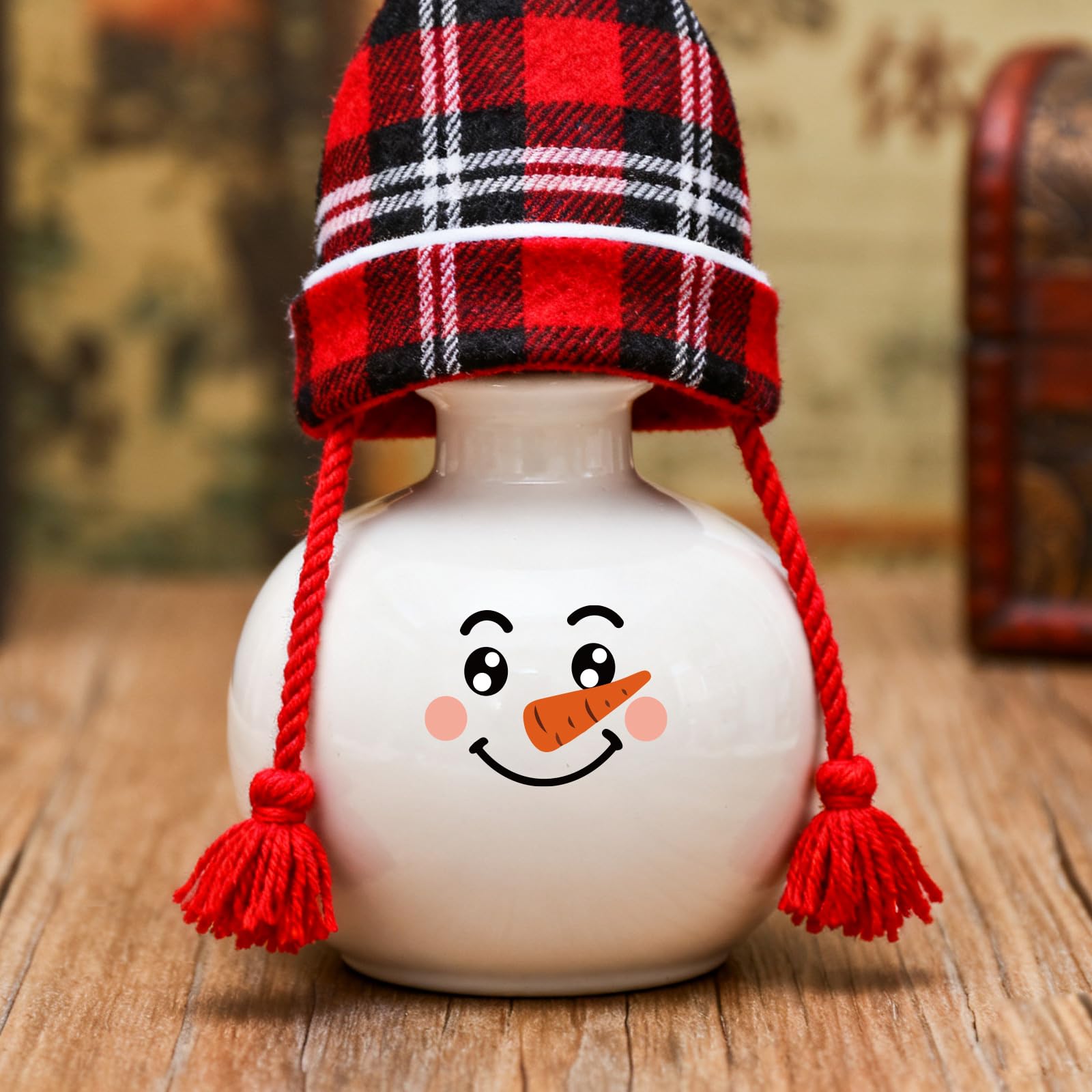 10 Sheets/227pcs Snowman Face Stickers - Image 3