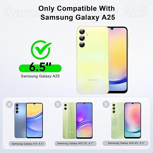 Miniatura 9 de LeYi Funda para Samsung Galaxy A14: Funda A14 5G con 2 protectores de pantalla de vidrio templado para mujeres y hombres, funda protectora delgada