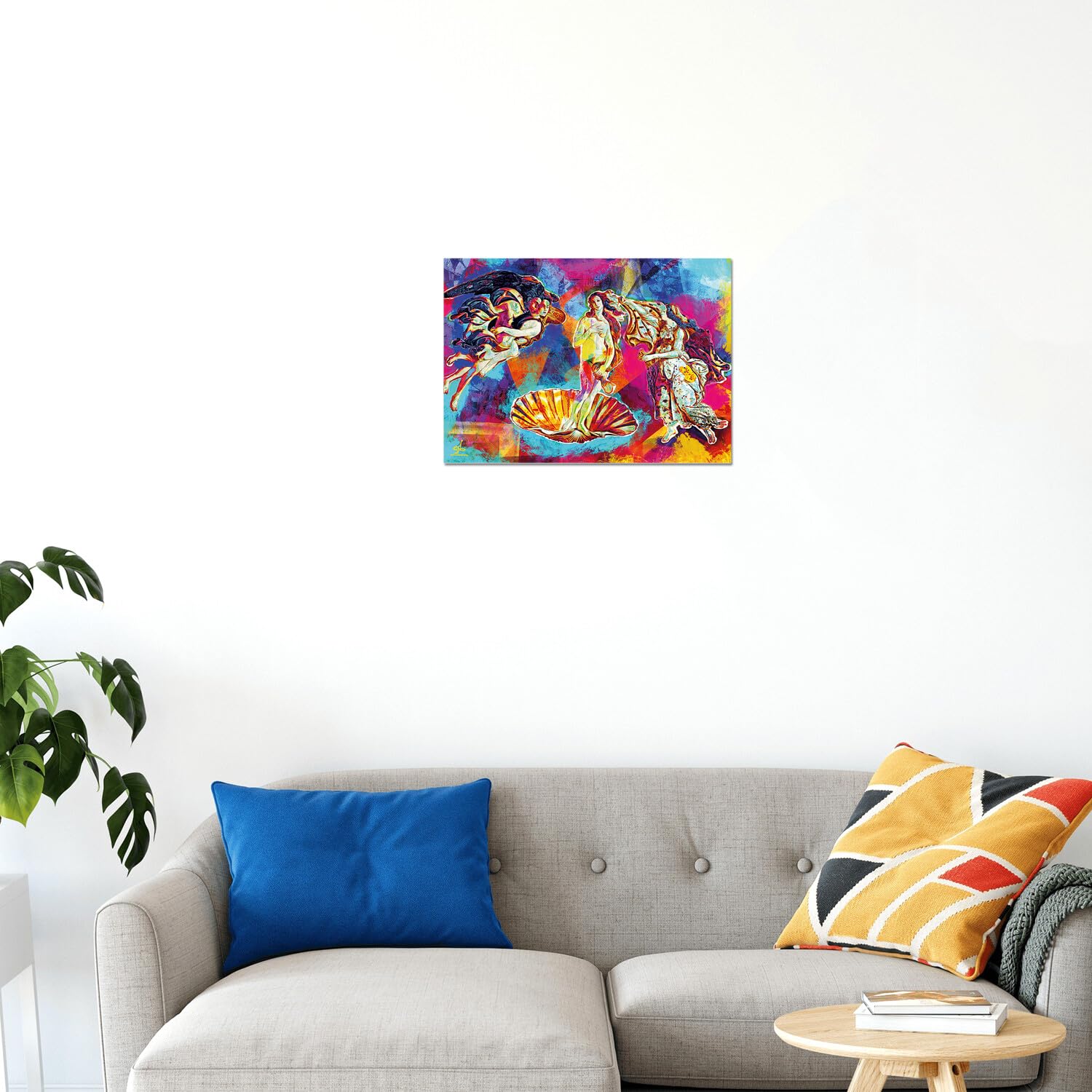 Giallobus Gemälde 'Venus Pop-Art' Auf Acrylglas – 140x100 Cm, Fertig Zum Aufhängen, Moderne Wanddekoration