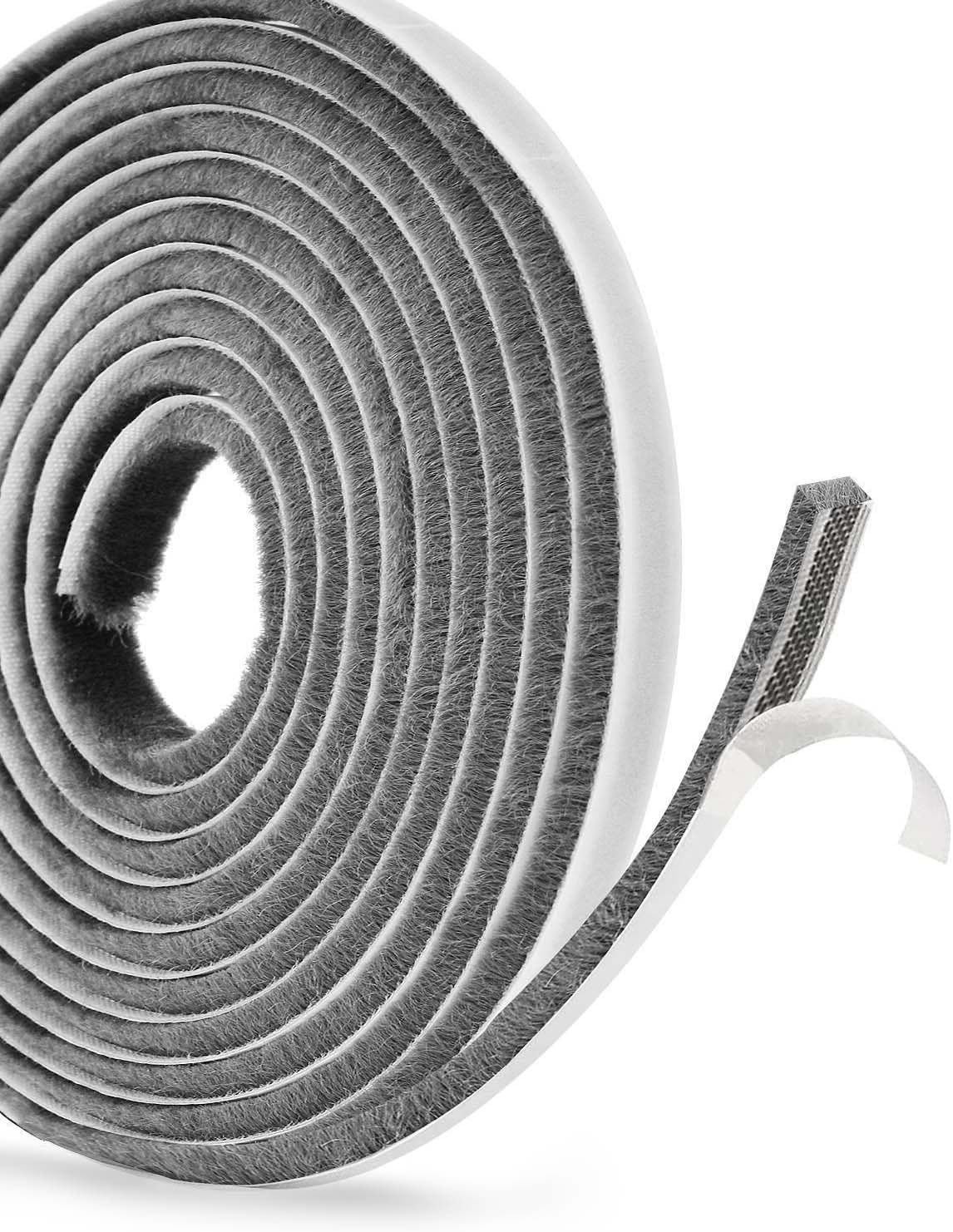 ESMARTER Draft Excluder for Doors, 5m(L)*9mm(W)*9mm(H) Window Seal