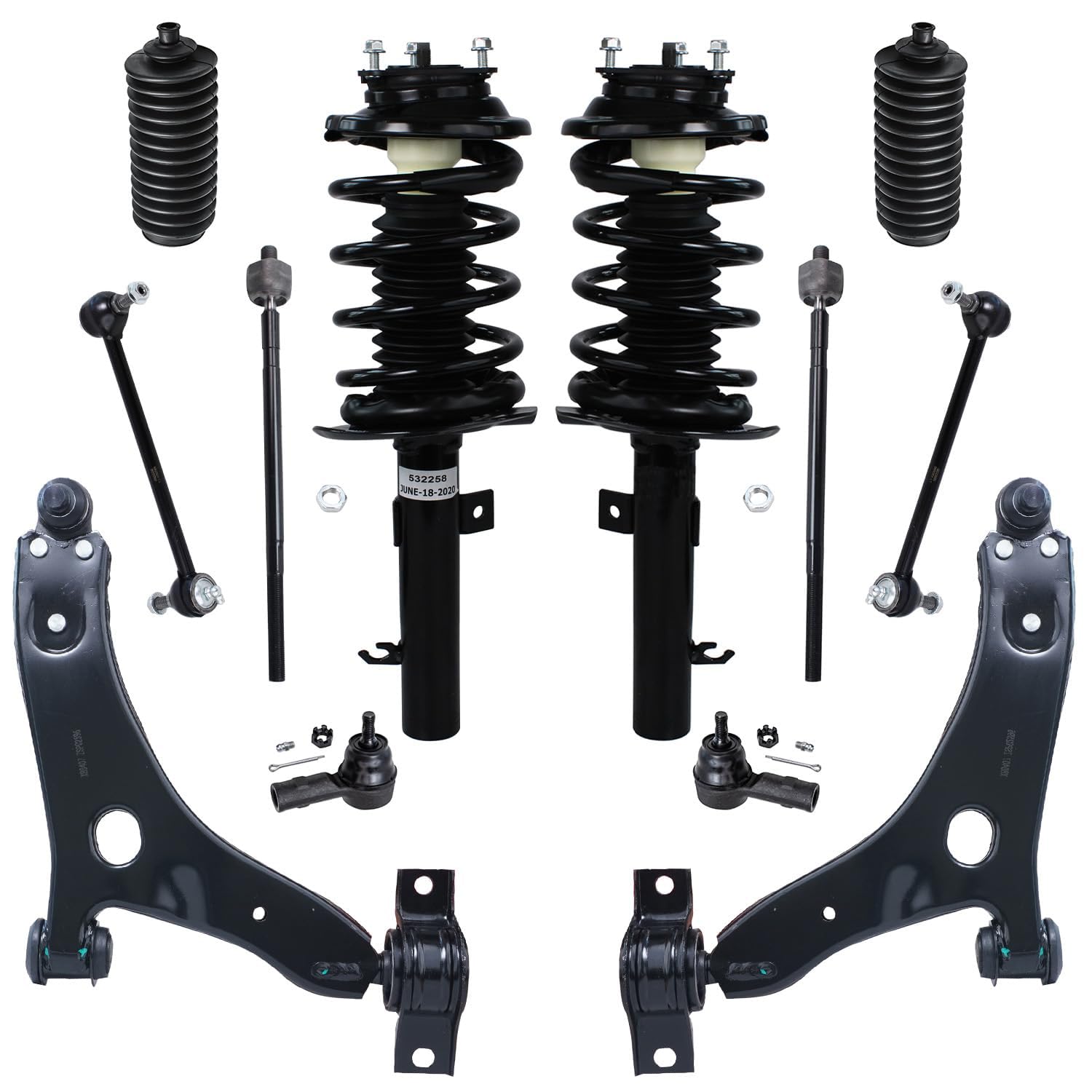 Detroit Axle - 2.0L Front End Suspension Kit for 2006-2007 Ford Focus