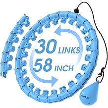 JKSHMYT Weighted Hula Circle Hoops for Adults Weight Loss, Infinity Fit Hoop Plus Size, 30 Detachable Links, Exercise Hoop for Women and Beginners