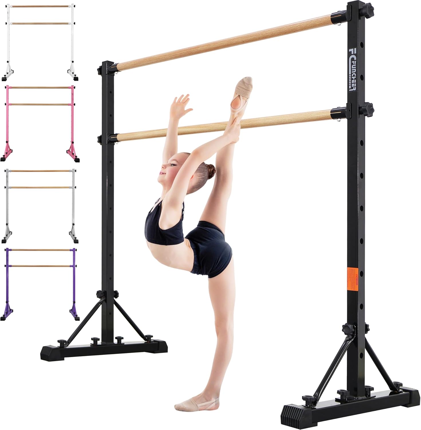 Adjustable Ballet Barre,Portable Dance bar,Fitness Equipment for Dance & Balance Excercise,Super Sturdy for Balance Workout,Weight Limit 250 LBS