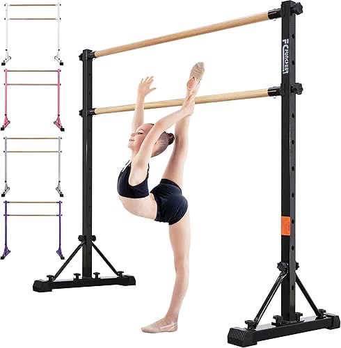 Vista 10 de Adjustable Ballet Barre,Portable Dance bar,Fitness Equipment for Dance & Balance Excercise,Super Sturdy for Balance Workout,Weight Limit 250 LBS