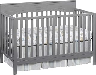 Oxford Baby Harper 4-in-1 Convertible Crib Dove Gray - GreenGuard Gold Certified, Converts to Toddler Daybed Full Bed