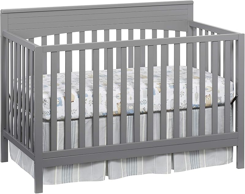 Cuna convertible 4 en 1 Oxford Baby Harper, gris paloma, certificación GreenGuard Gold