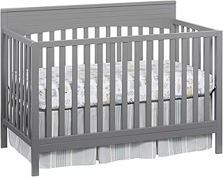 Oxford Baby Harper 4-in-1 Convertible Crib, Dove Gray, GreenGuard Gold Certified