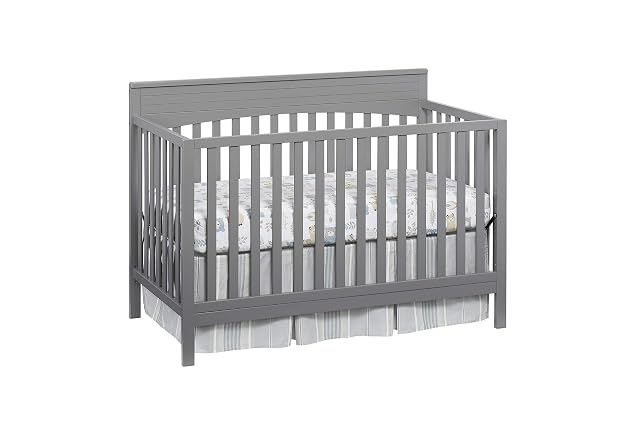 Oxford Baby Harper 4-in-1 Convertible Crib Dove Gray GreenGuard Gold Certified