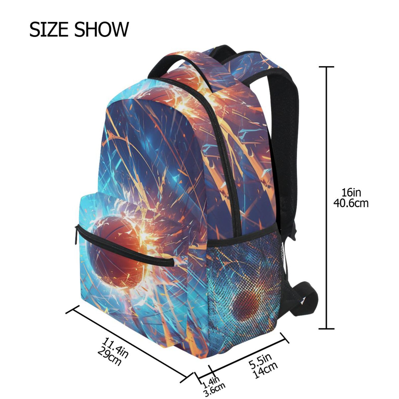 Potenza Spinning Basket Zaino per Bambini Studente Scolastico Zaino da Bookbag Borsa Del Libro per Viaggio Teenager Ragazze Ragazzi Capretto