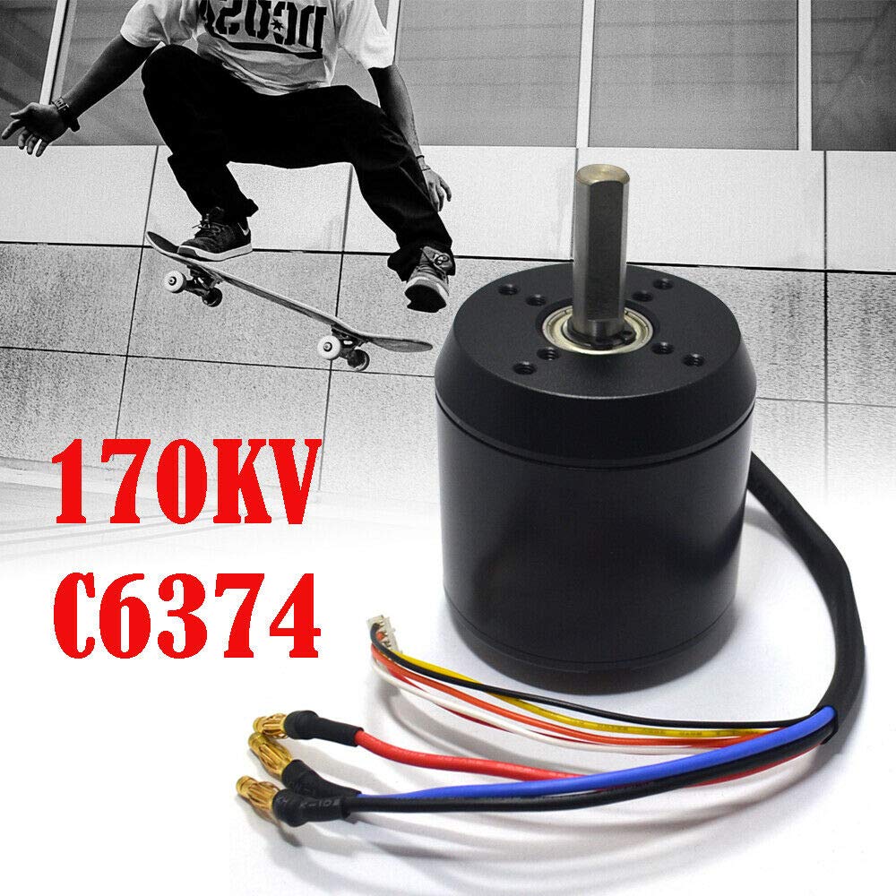 DOONARCES C6374 Brushless Motor 170KV Efficience Brushless Motor for Electric Skateboard Longboard 2900W 18-42V Black