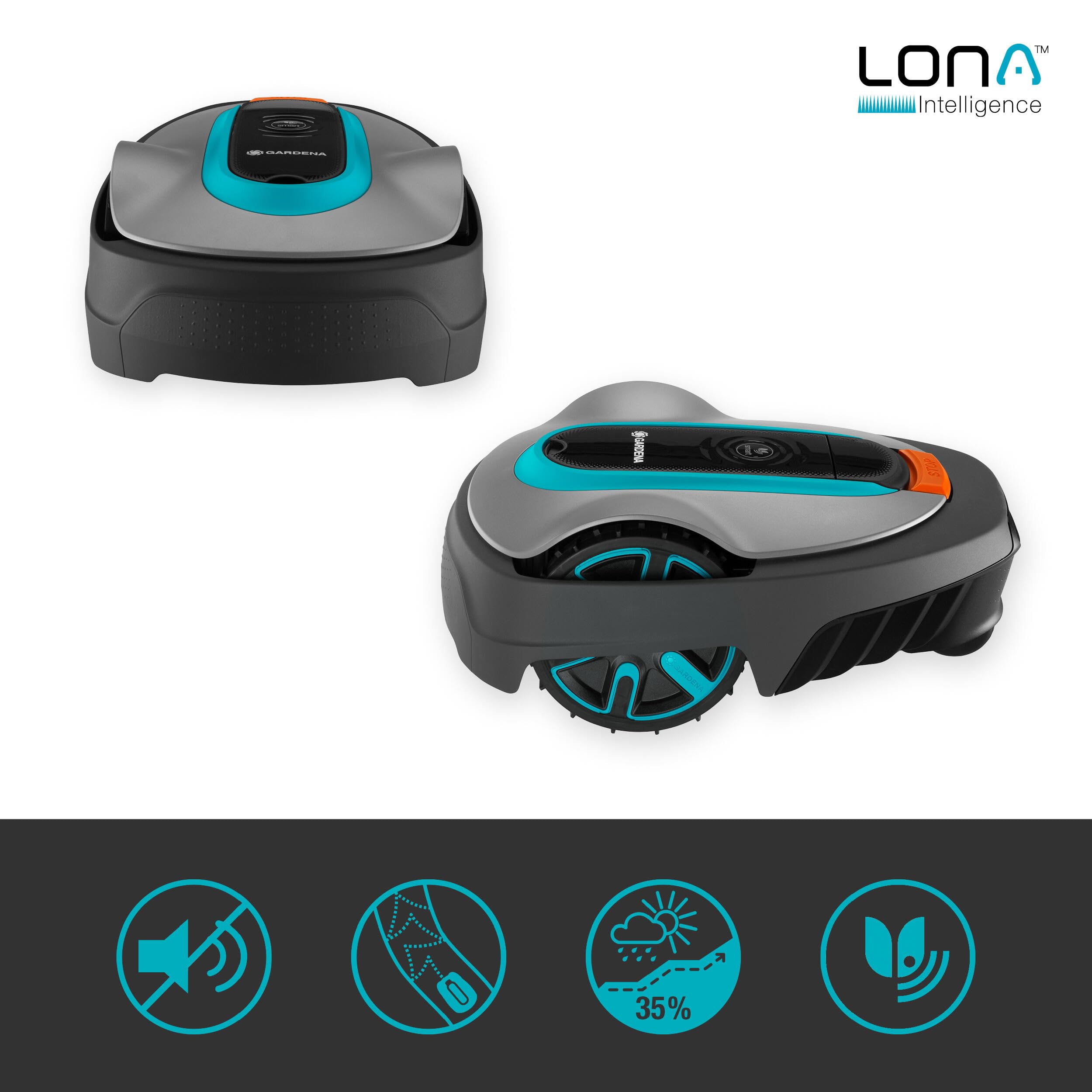 Gardena Smart SILENO Life 1000 Kit Tondeuse Robot avec Technologie innovante Lona KI et SensorControl — vue 2