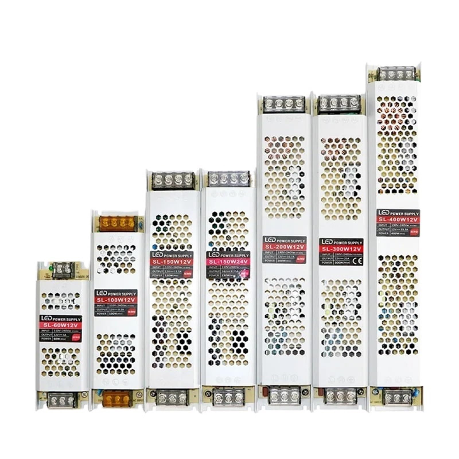 Alimentation ultra-mince for rubans LED à tension constante 12 V CC / 24 V for éclairage(60W,12V)