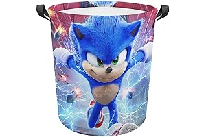 LIUDAINC Sonic Decor Laundry Basket: Game Room Storage Solution for Boys