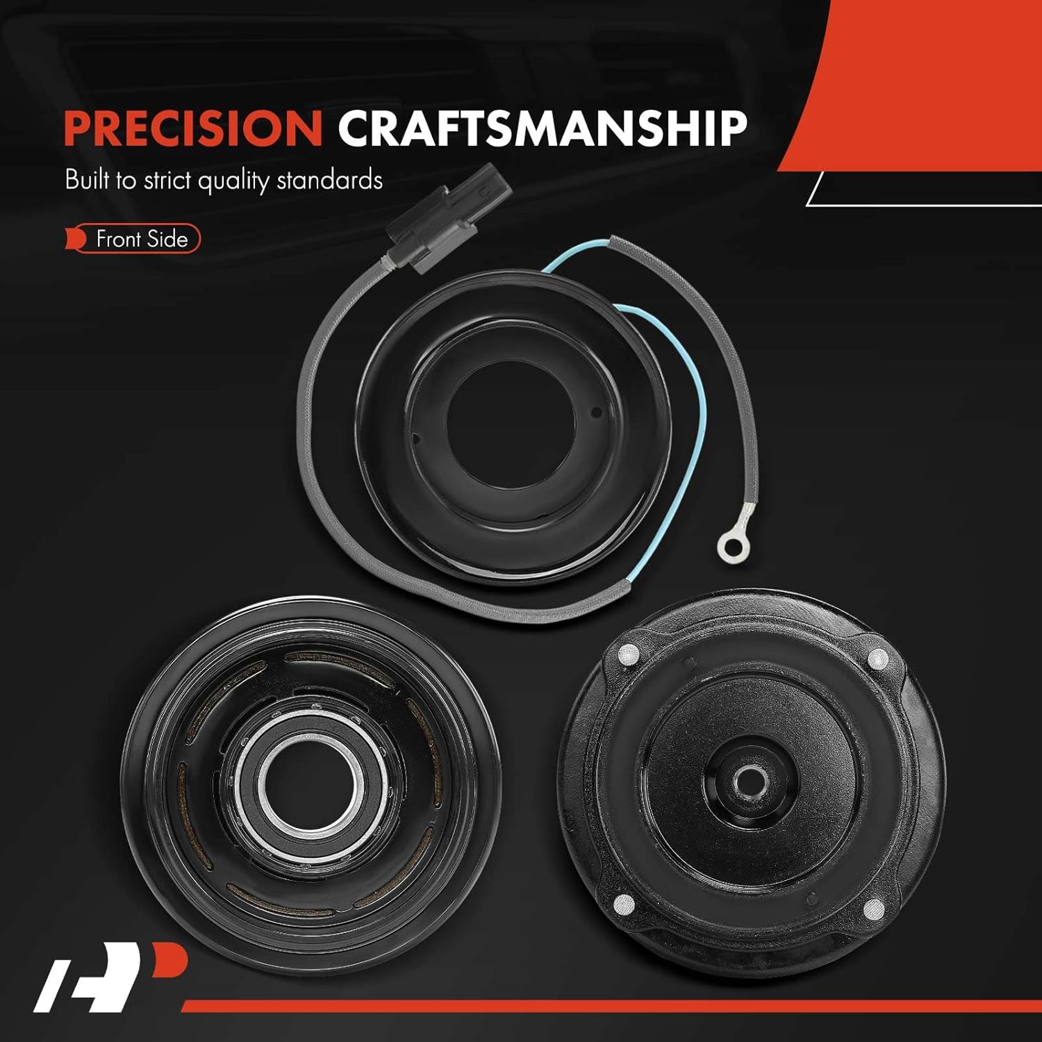 A-Premium Air Conditioner AC Compressor Clutch Kit Compatible with Honda Accord 2013 2014 2015 2016 2017 2.4L