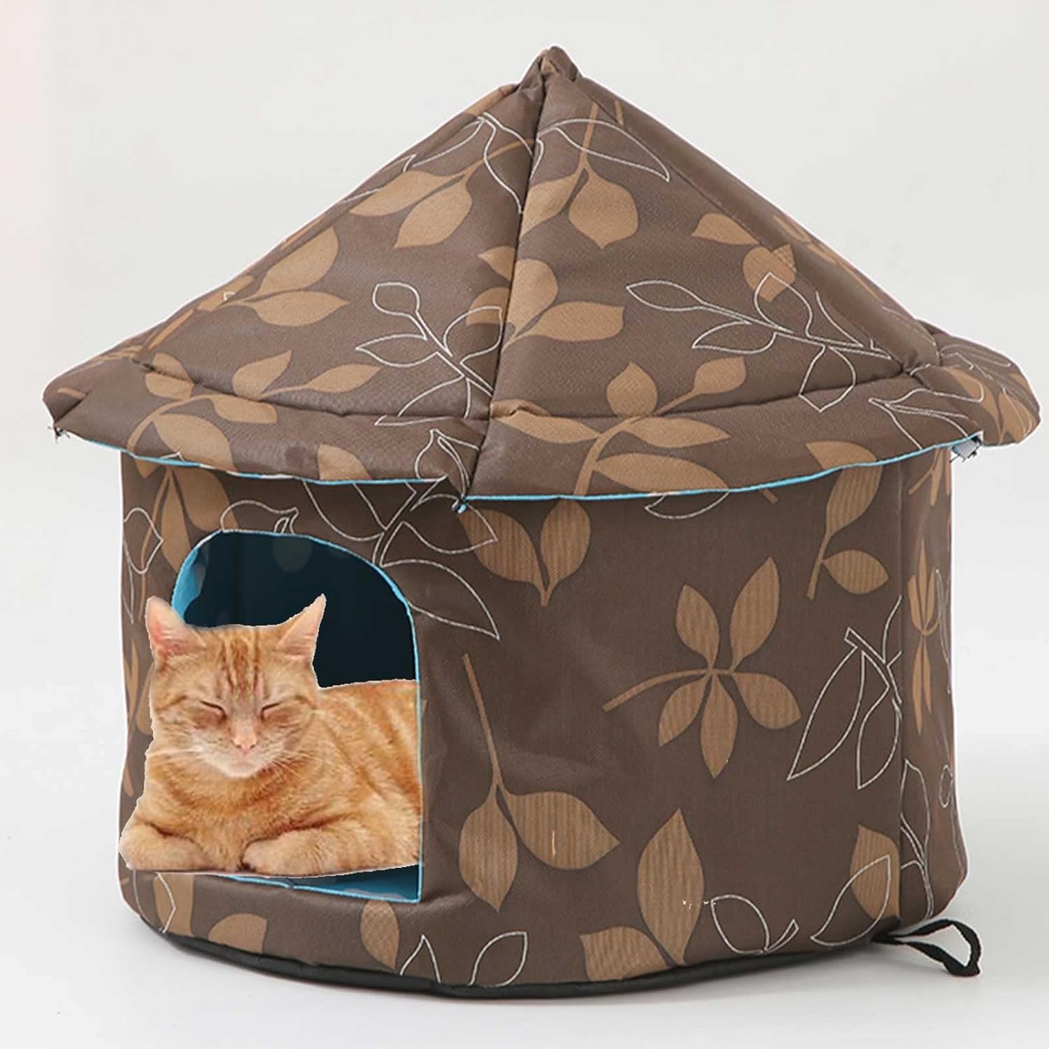 REOTEL Outdoor Cat House for Winter, Stray Cat Shelter