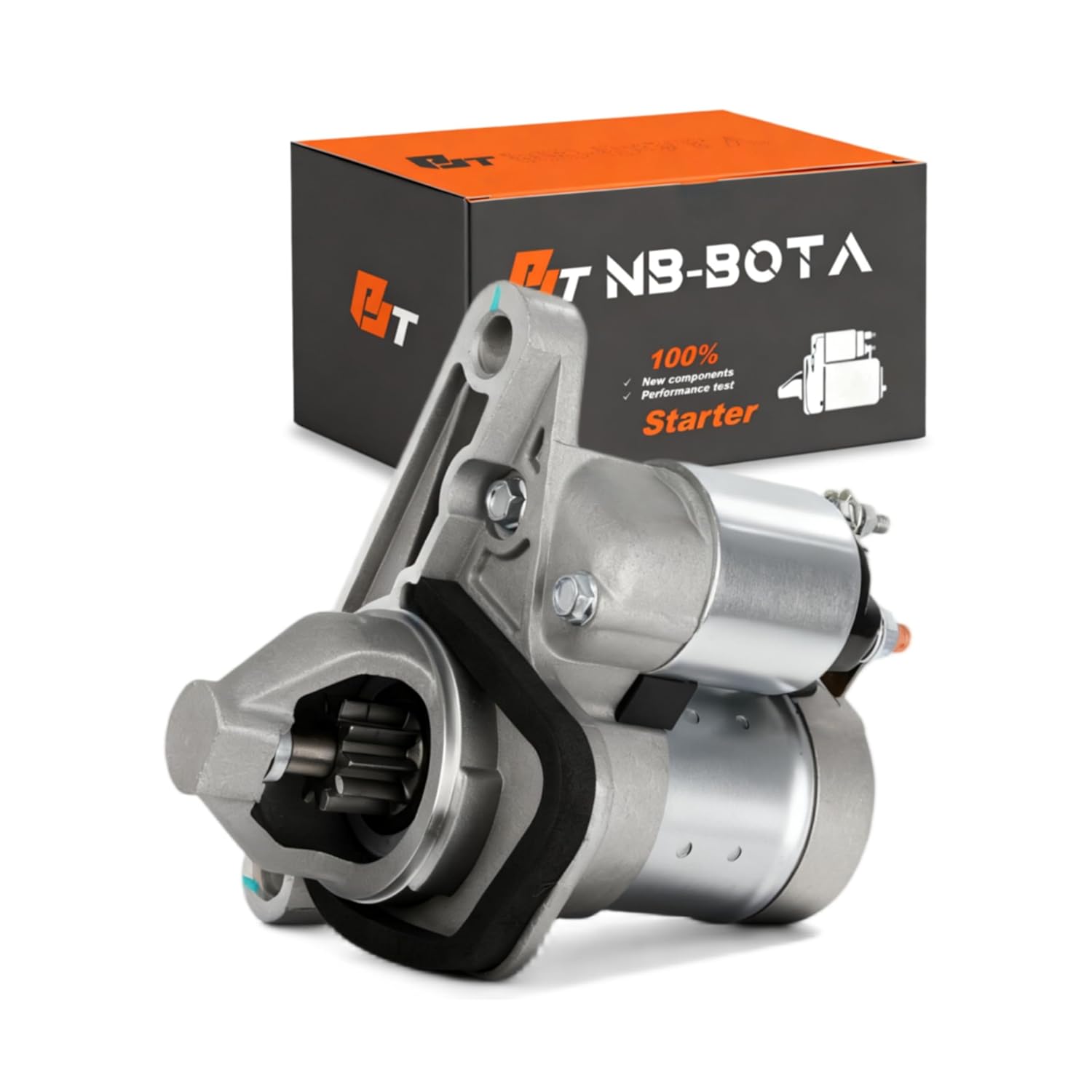Starter Motor Replacement for Nissan Sentra 1.6L1.8L2.0L 07-19, for Versa1.8L 07-12, for NV200 2.0L13-21, for Juke 11-17,for Cube 09-14,for Chevrolet City Express 2.0L,-Replace#S114-902,17982,19317693