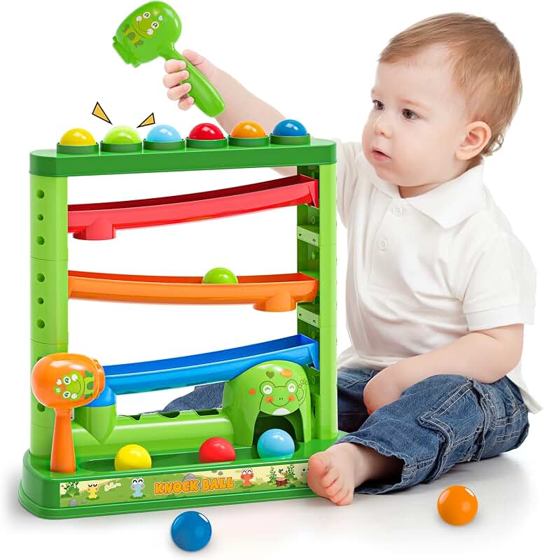 KandyToys Hammer and Ball Toddler Toys Play Set Ages 12 Months + main image 1