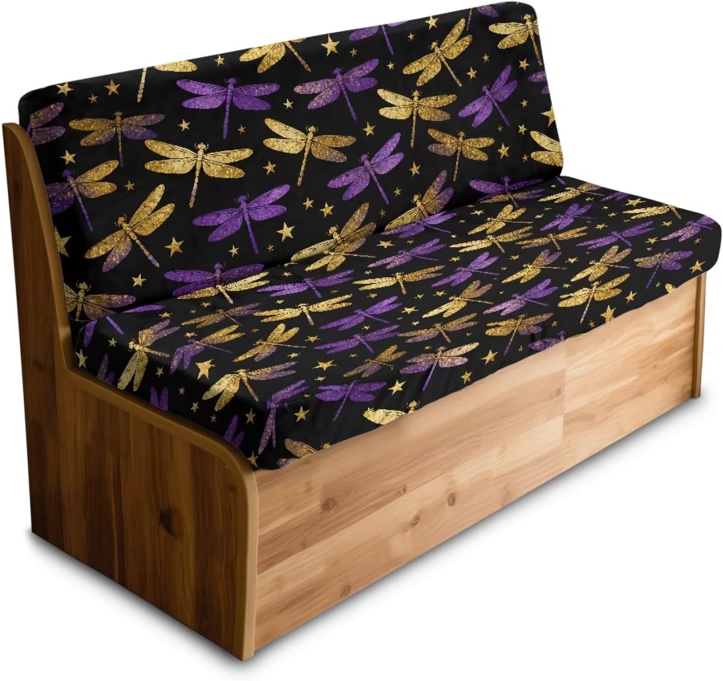 AFPANQZ Cow Sunflower Rv Bench Seat Covers Replacement Rv Cushions with 1 Bench Cover & 1 Backrest Cover, Universal Camper Accessories for Inside