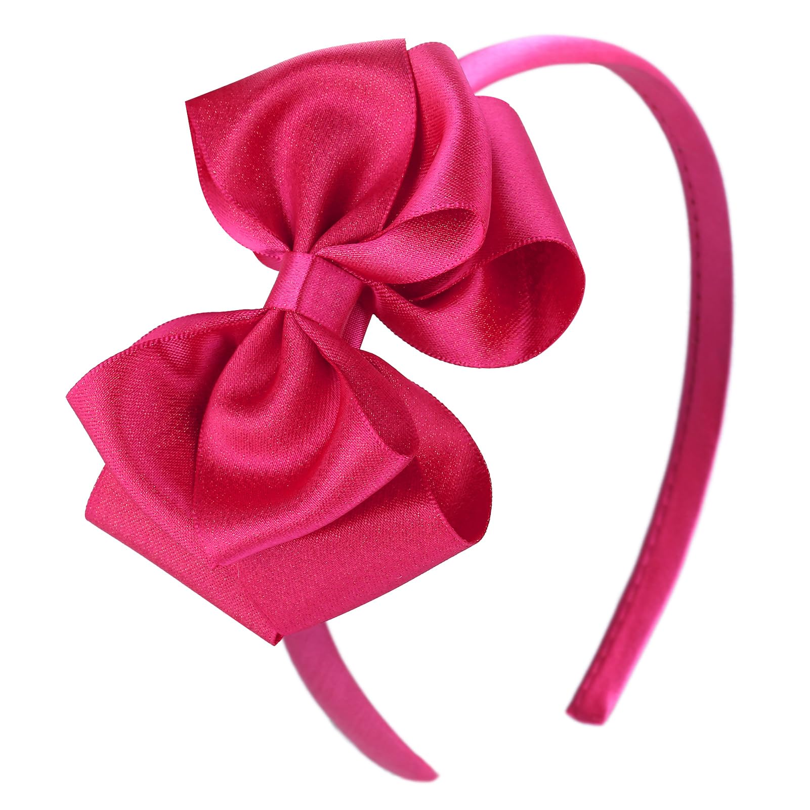 Zolyco Glitter Bows Headbands for Women Fashion Bowknot Headband Big Bow Sparkle Ribbon Hair Hoop Headband for Toddlers Girls Kids Party Decoration