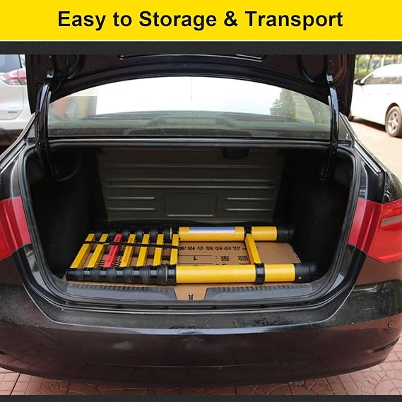 Telescopic Ladder Insulation Fiberglass Telescopic Ladder with Hooks & Non-Slip Feet, Extendable Telescoping Ladder for Home/Industrial, Safe Step Ladders (Size : 2m/6.6ft)