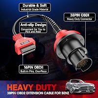 Autel Mercedes Benz 38-16 Pin OBD2 Diagnosztikai Adapter - Kompatibilis MK808 MP808 MK908 MS906 Szkennerekkel, 38 Pin OBD1-ről 16 Pin OBDII- 6