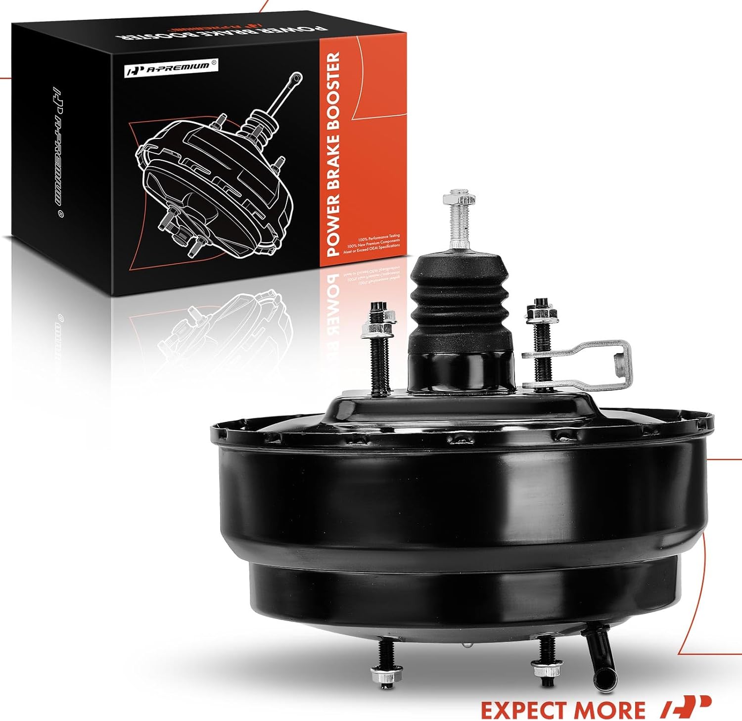 A-Premium Vacuum Power Brake Booster Compatible with Nissan Pathfinder 2002-2004 & Infiniti QX4 2002-2003, 3.5L, Without Master Cylinder