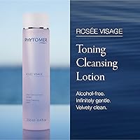 Vista 2 de PHYTOMER Rosee Visage Loción limpiadora tonificante Limpiador todo en uno, removedor de maquillaje y tóner para la cara, sin alcohol, ingredientes