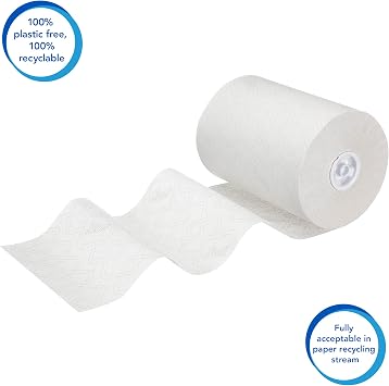 Scott Essential Slimroll Paper Towel Rolls 6695, Ecolabel Certified, 6x190m