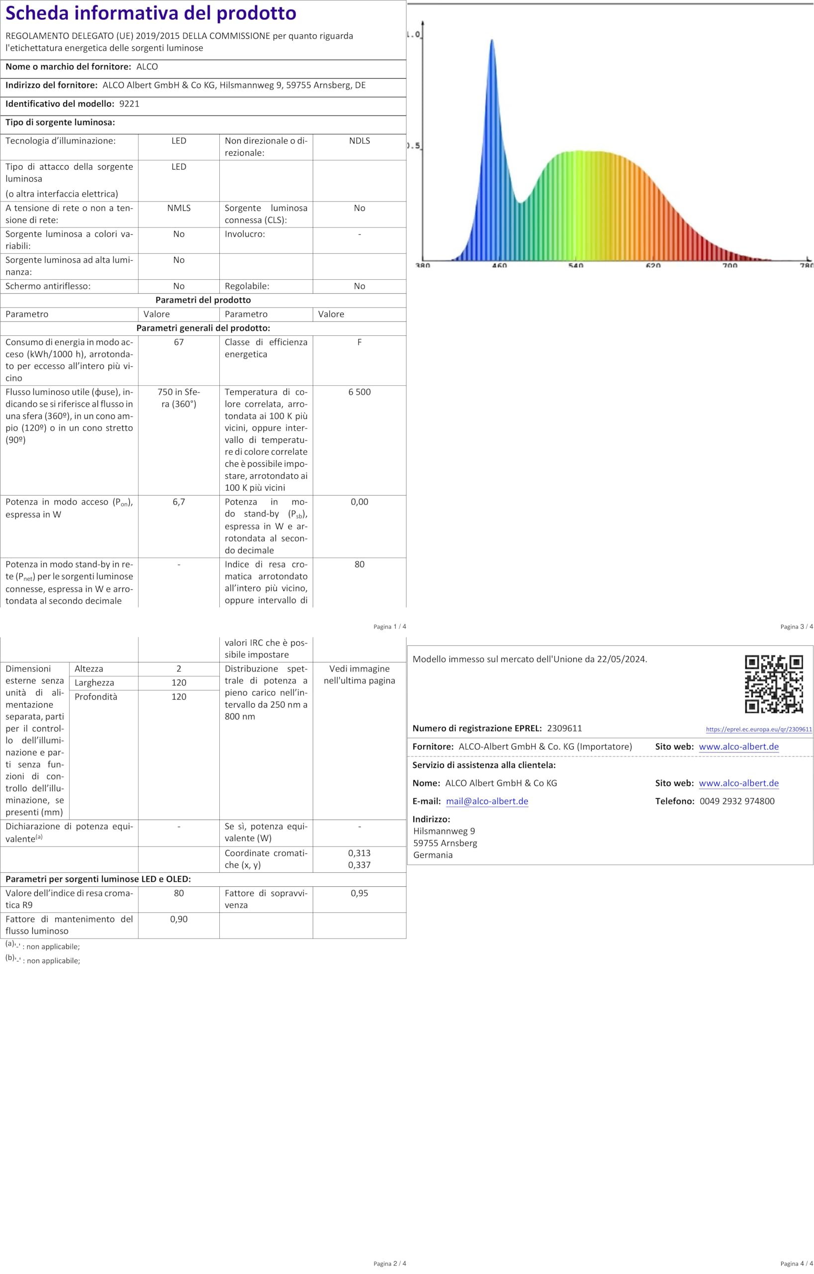60359 Lampada a LED Con Lente D'Ingrandimento - Lampada Con Supporto