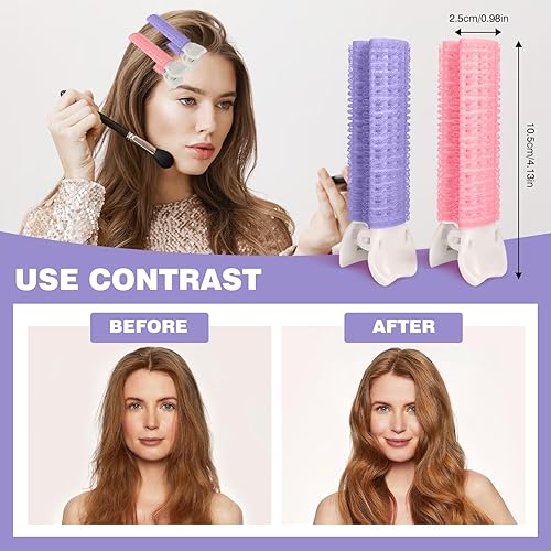 Miniatura 2 de Paquete de 20 pinzas voluminizadoras para el cabello, rizadores voluminizadores de raíces para volumen instantáneo y cabello rizado esponjoso,