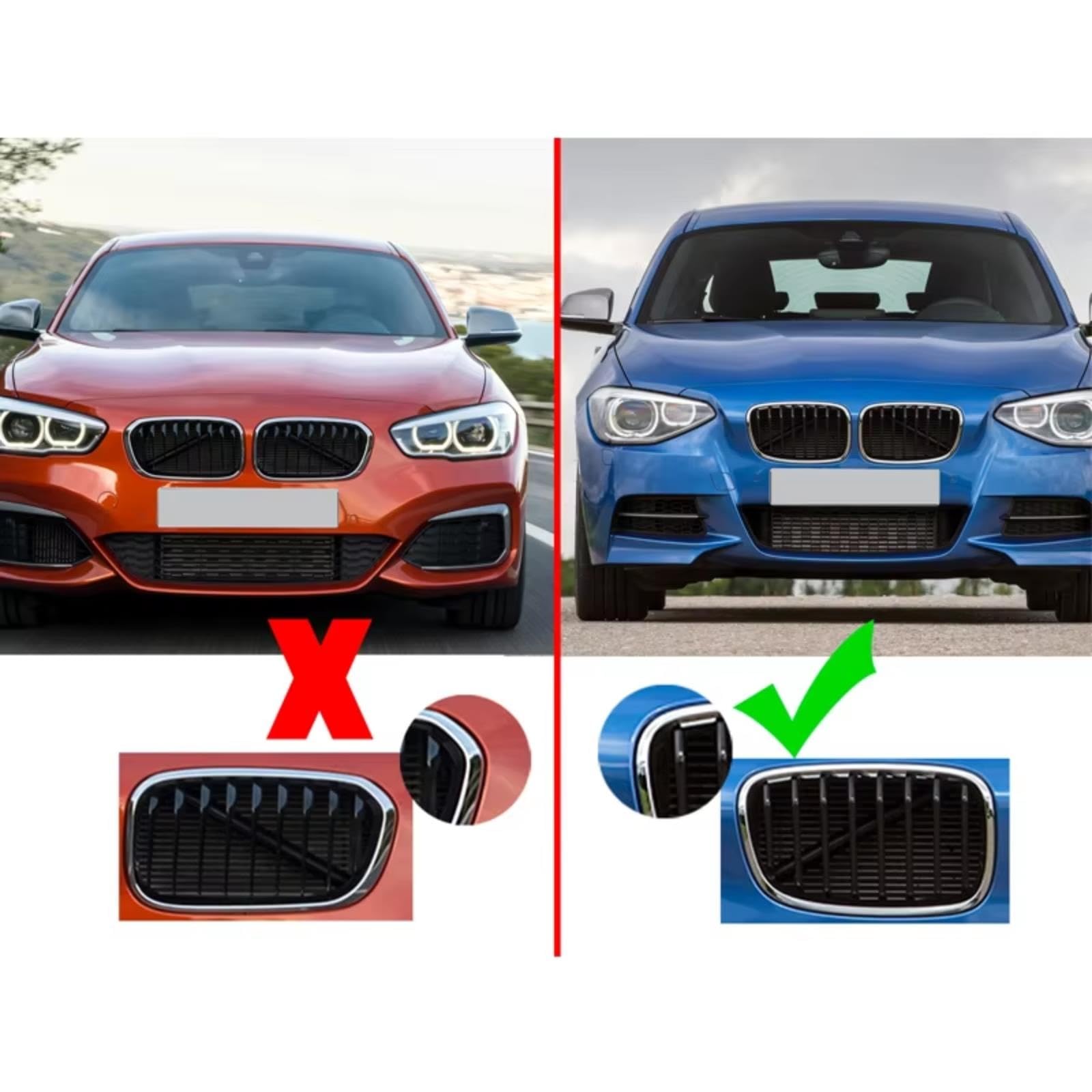 Griglia Rene Anteriore Auto Per Serie 1 Per F20 2011-2015 Per F21 2012-2015