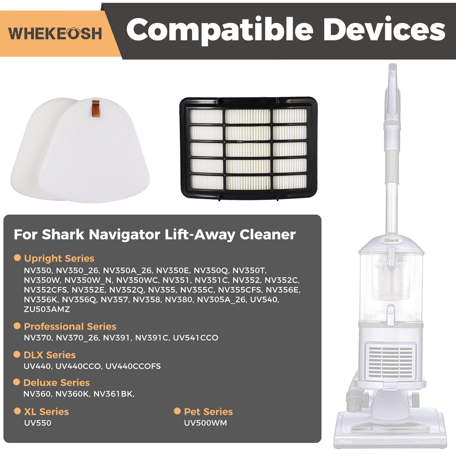 Nv360 Filters For Shark Vacuum Navigator Lift Away, 46 OFF