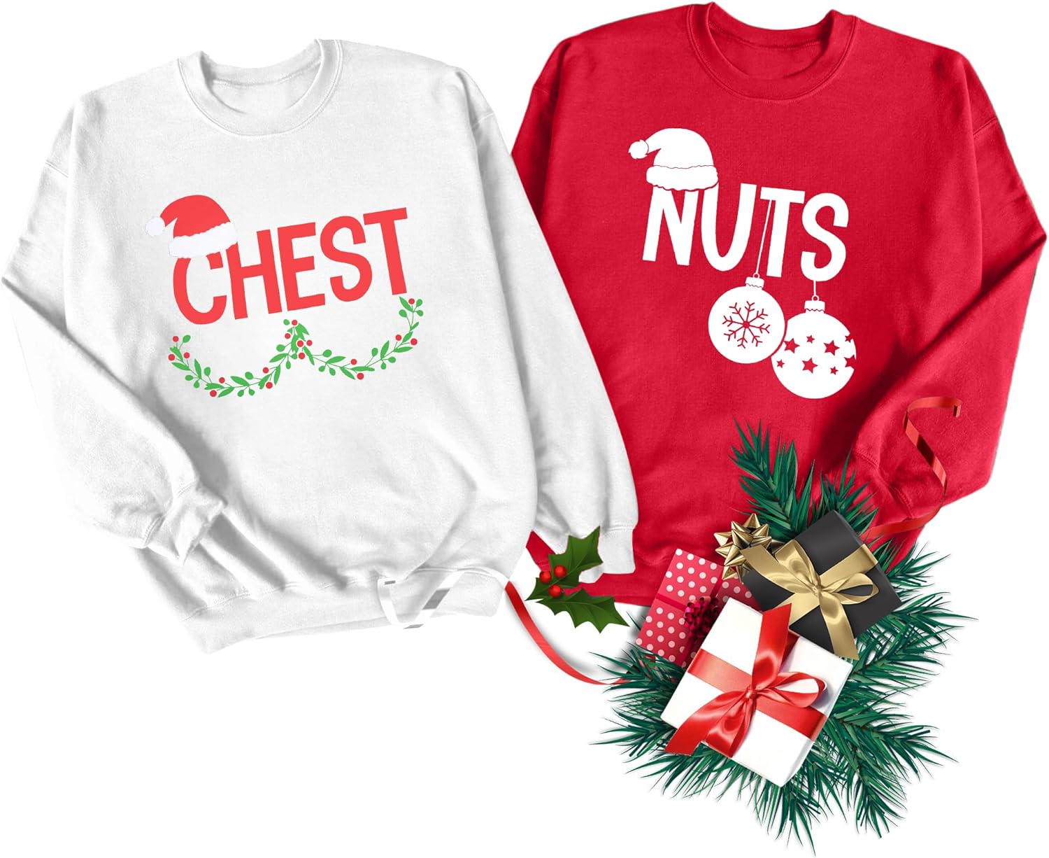 Merry Christmas couples sweatshirt set for him and her