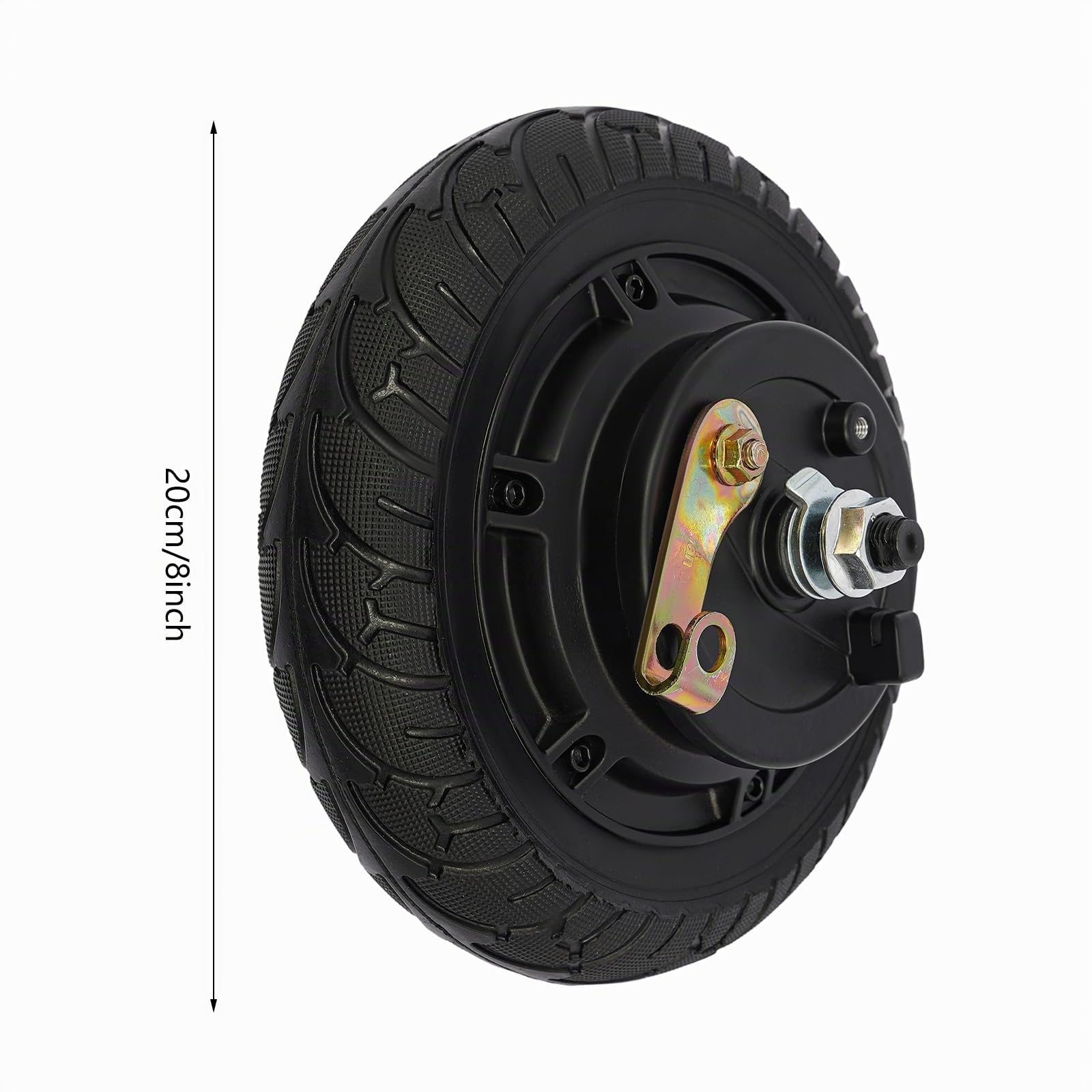 2x Kit de conversión de motor de rueda de 350W de 8 pulgadas | Con controlador de 3 velocidades y marcha atrás | Para patinete eléctrico, monopatín, silla de ruedas | Accionamiento eléctrico DIY para