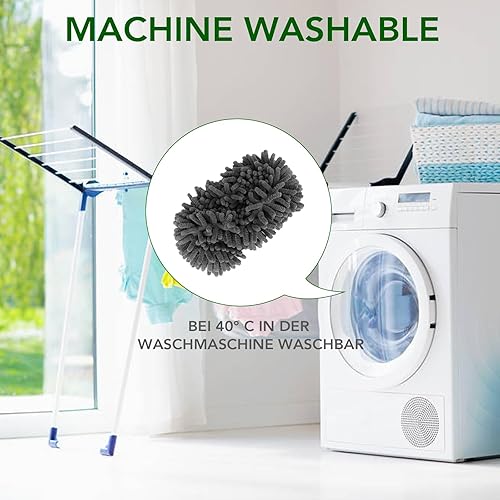 Miniatura 3 de Almohadillas reutilizables para trapeador compatibles con trapeadores Swiffer  Uso húmedo y seco, almohadilla de limpieza de repuesto lavable para