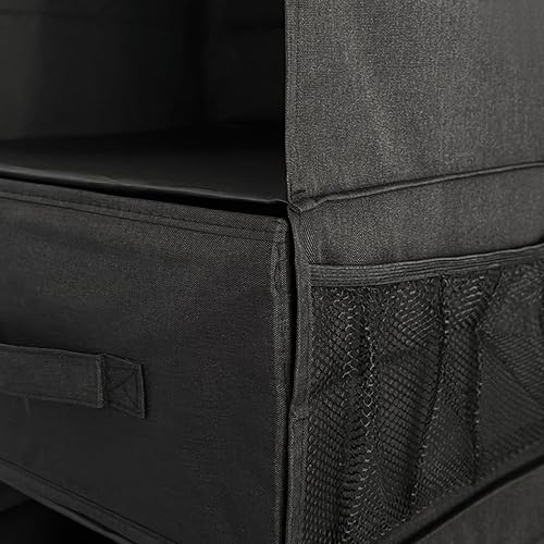 Miniatura 3 de Organizador y almacenamiento de armario colgante, organizador de ropa para armario, estantes colgantes anchos beige con cajones