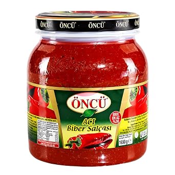 Oncu Spicy Pepper Paste, Turkish, 3.6 Lb 1650 g