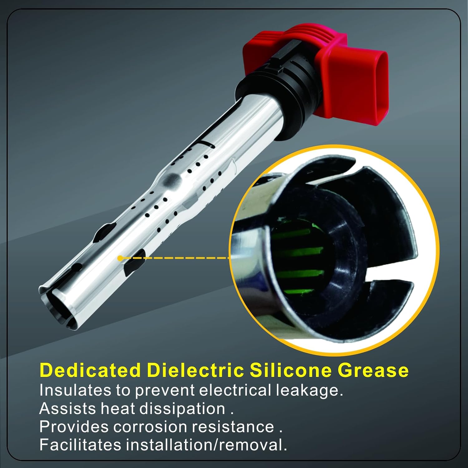 Set of 4 Ignition Coil Pack and Spark Plugs Fits for 2.0T 2006 2007 2008 2009 2010 2011 2012 2013 2014 2015 2016 Audi A3 A4 A5 Q5 TT, for Volkswagen Beetle CC Jetta GTI Passat Tiguan,Replaces UF529