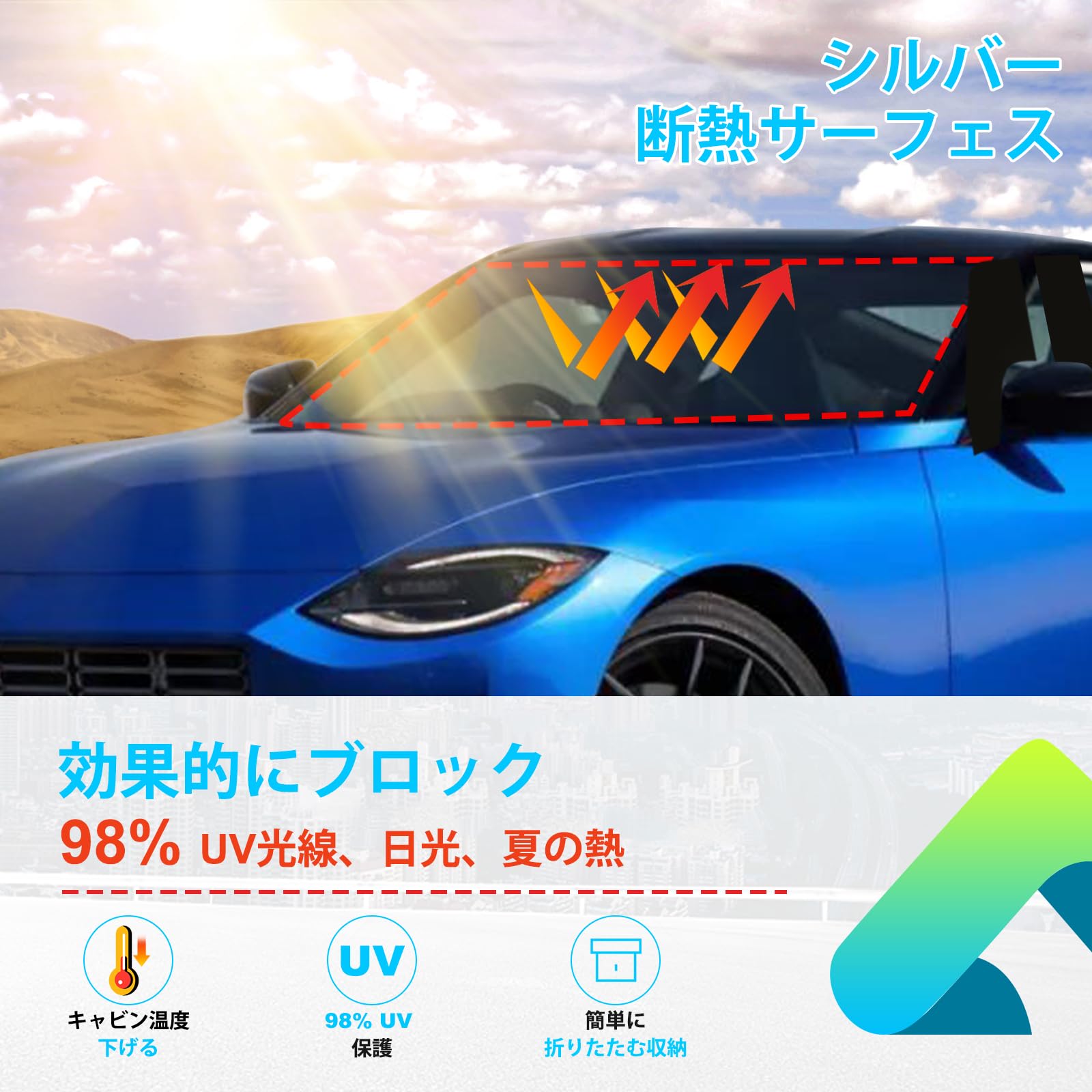 Amazon.co.jp: Hcilloend フェアレディZ RZ34 サンシェード フロント