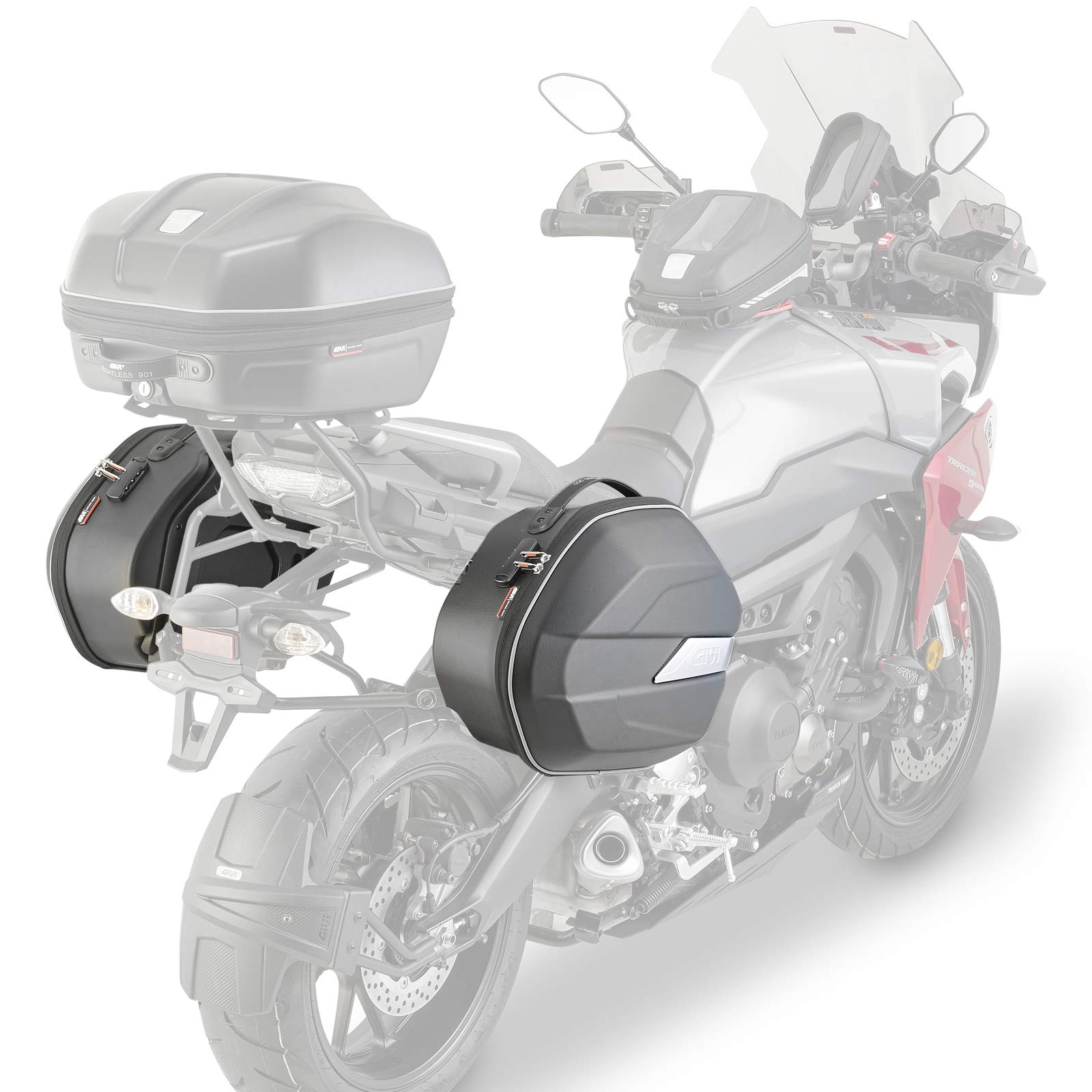 GIVI Weightless Monokey® Coppia di borse laterali volume 25 litri semi-rigide carico massimo 10 kg per scooter