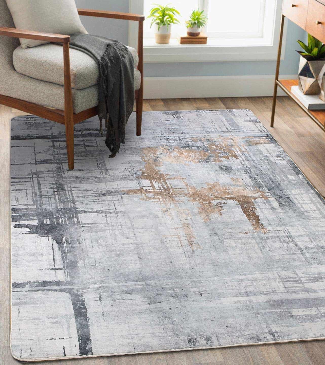 Zala Living Alfombra Contornos Alfombra, Poliamida, Rosa, 100 X 100 X 0,5 Cm
