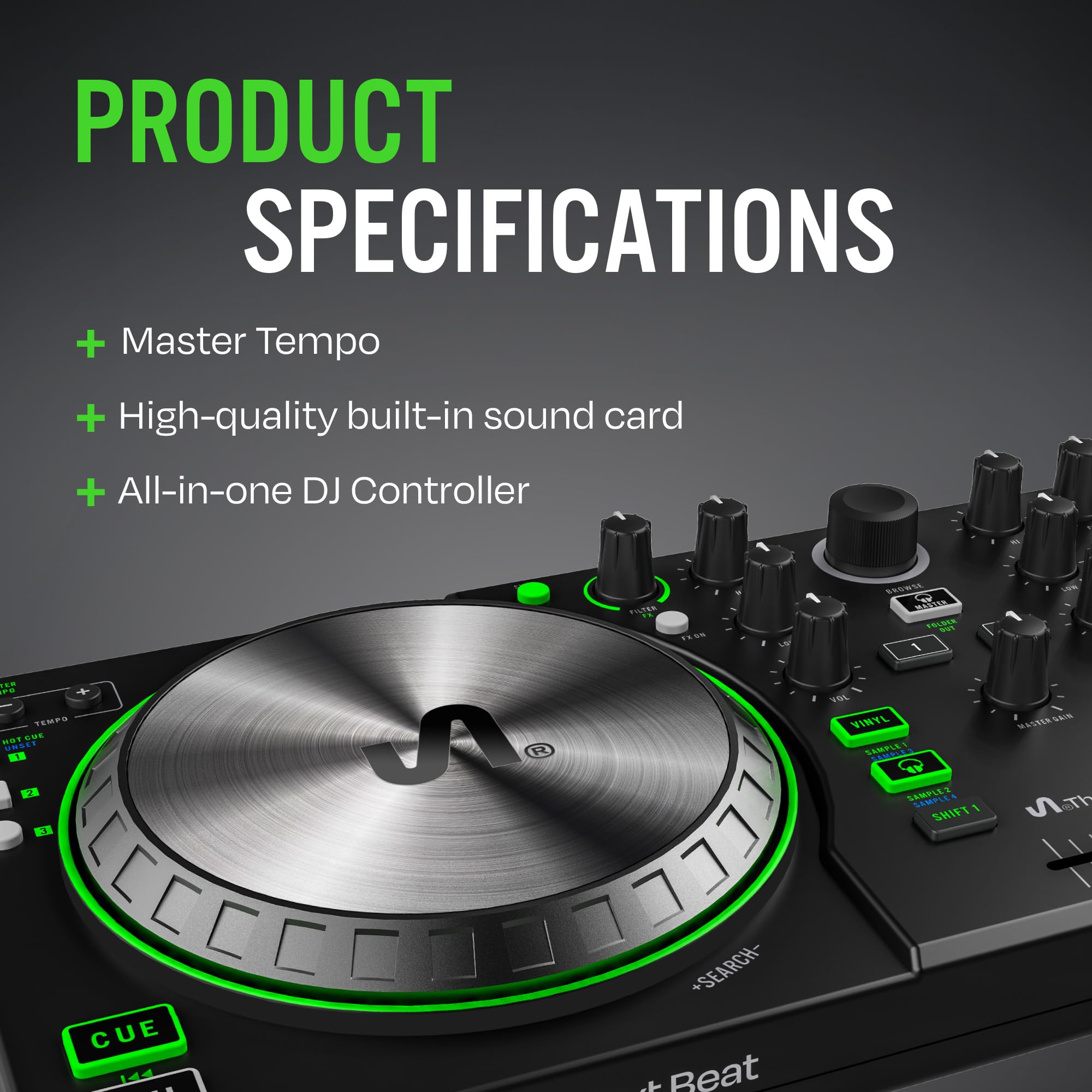 Amazon | Tiesto DJコントローラーによるネクストビート、SX1