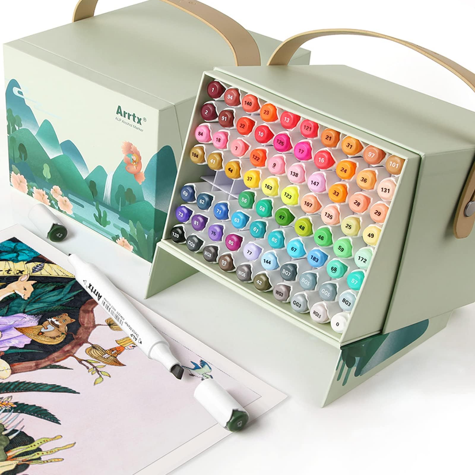 Ohuhu Double-Sided Bleedproof Coloring Books - set van 4 kleurboeken | Be Creative Shop